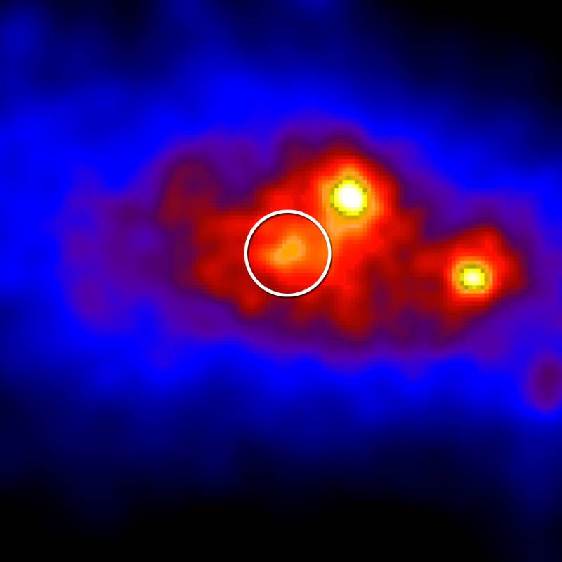 Detectan radiación de rayos gamma de un microcuasar