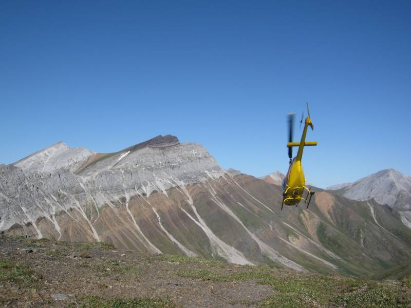 Las montañas del Yukón (Canadá). 