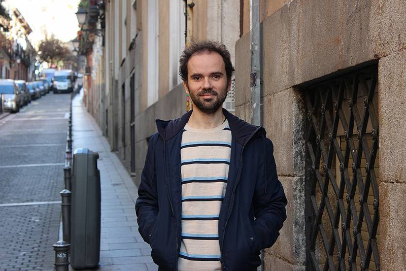 Mickaël Launay en su visita a España