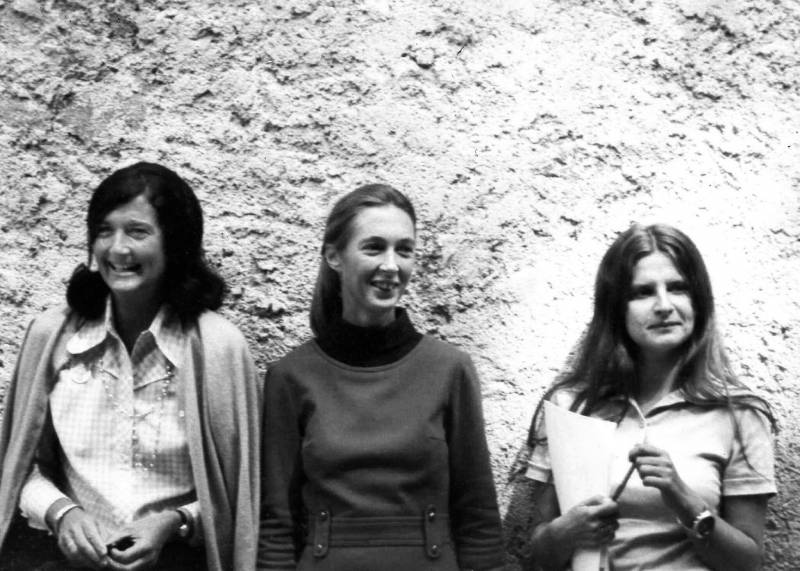 Dian Fossey, Jane Goodall y Biruté Galdikas (de izquierda a derecha) / Instituto Jane Goodall