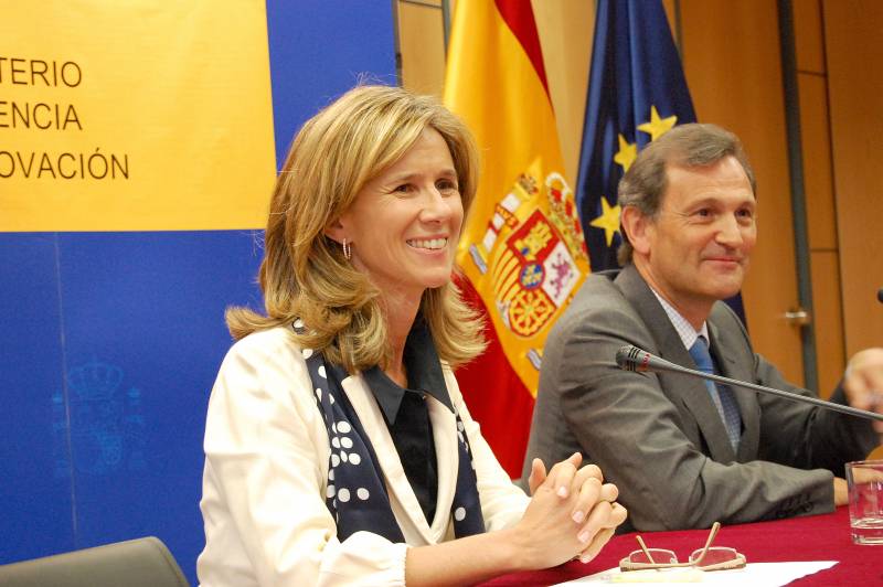 Cristina Garmendia y Carlos Martínez