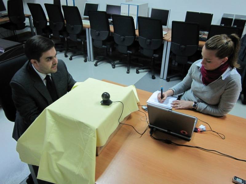 Prueba de la reacción del usuario utilizando software de reconocimiento facial.