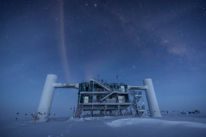 Observatorio antártico de neutrinos Icecube. / Felipe Pedreros-IceCube-NSF