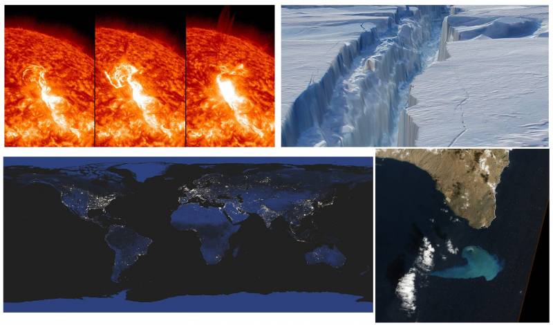  Combo de fotografías facilitadas por la NASA en las que se muestran las cuatro imágenes semifinalistas. / NASA