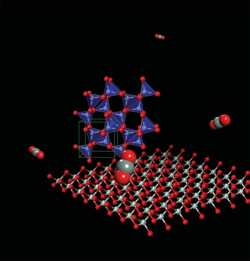 El dióxido de carbono forma materiales poliméricos bajo alta presión