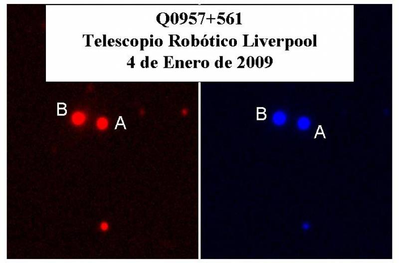 Resuelven el misterio del brillo del cuásar gemelo (II)