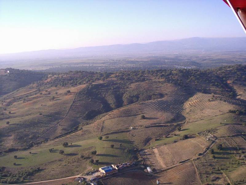Vista aérea de Zanjas-canales