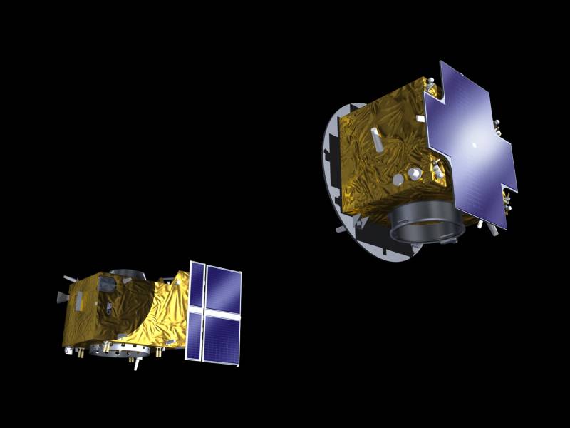 Los dos dispositivos que volarán en formación. / Proba3