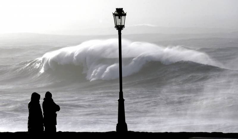 Temporal en Muxía (Galicia) el pasado invierno. / Efe