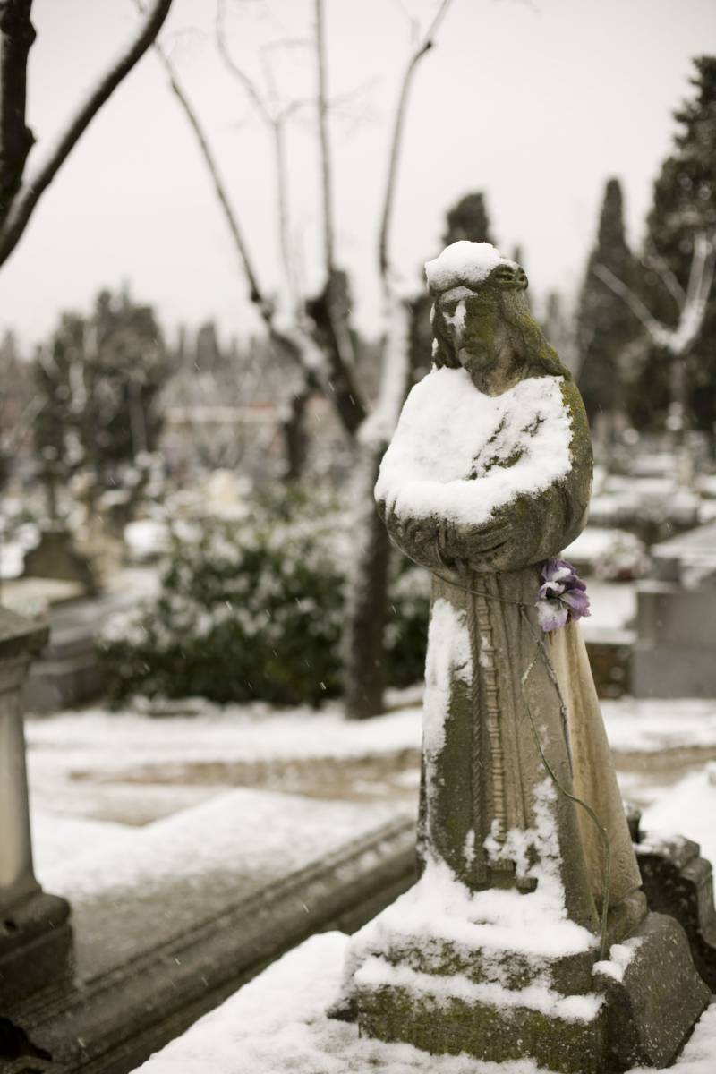 Bacon fue enterrado en el cementerio de La Almudena de Madrid