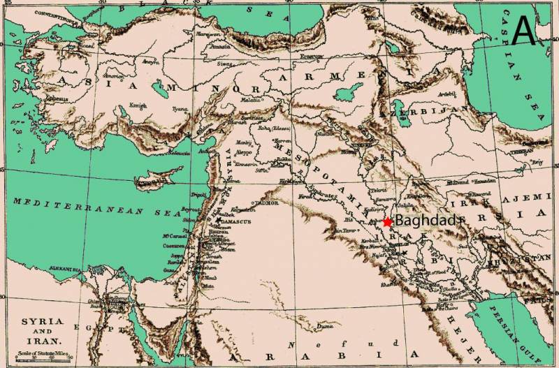 Bagdad (Iraq) se convirtió en la ciudad más próspera de su tiempo y en el centro del comercio internacional y el desarrollo agrícola en el siglo VIII. Imagen: Domínguez-Castro et al. 