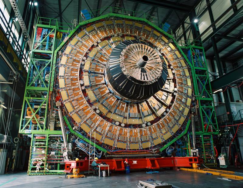 El detector CMS antes del cierre