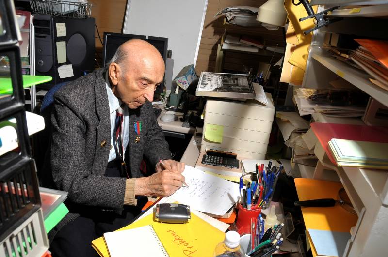 Lotfi Zadeh, inventor de la lógica difusa. Imagen: FBBVA. 