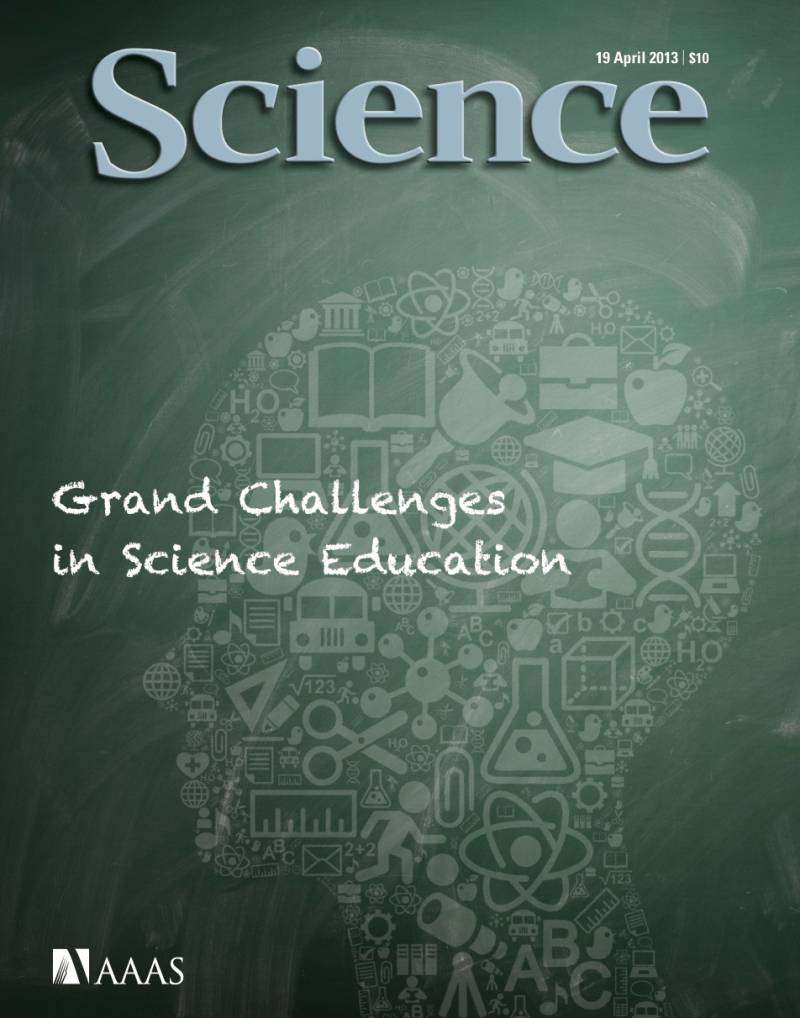 Portada de la revista 'Science' dedicada a los retos de la educación científica. / Science.