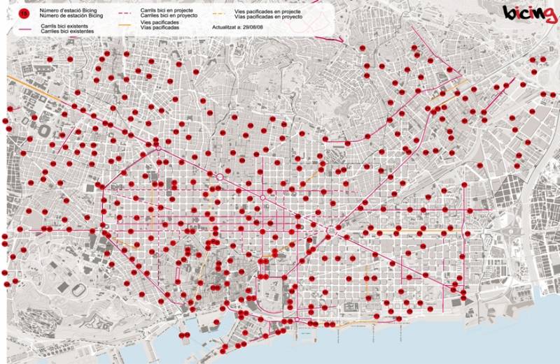 Moverse en la ciudad en bicicleta 