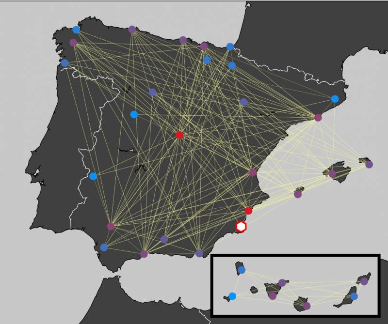 Un algoritmo matemático localiza los nodos más influyentes de una red