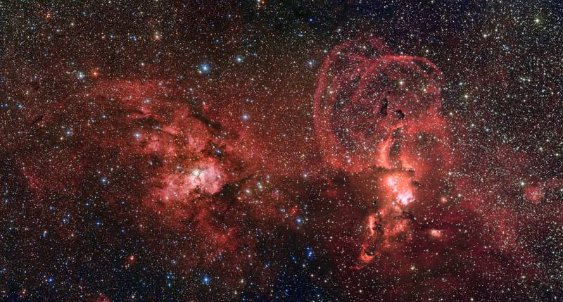  Mosaico de imágenes captadas por el Wide Field Imager (WFI). / ESO