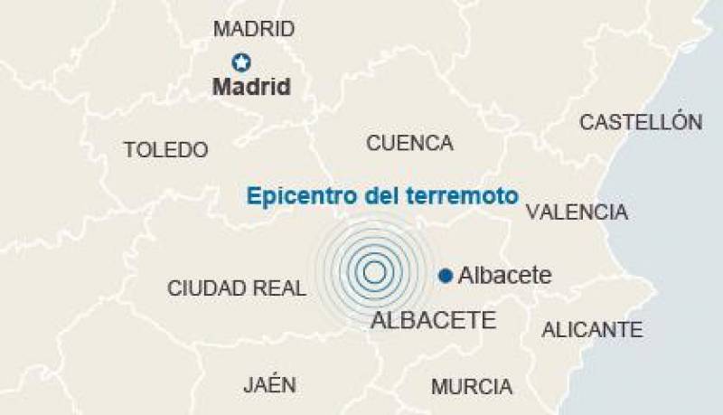 Epicentro del terremoto. / Guardia Civil