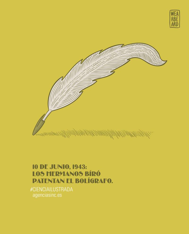 Hace 70 años que los hermanos Biró patentaron el bolígrafo. 