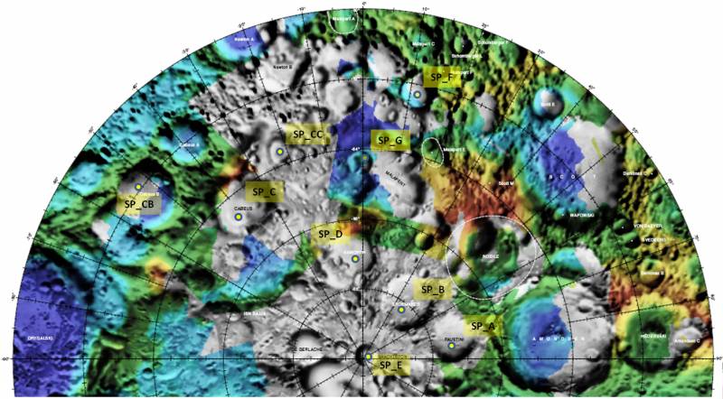 Cambio de cráter lunar para el impacto esta semana de la sonda LCROSS