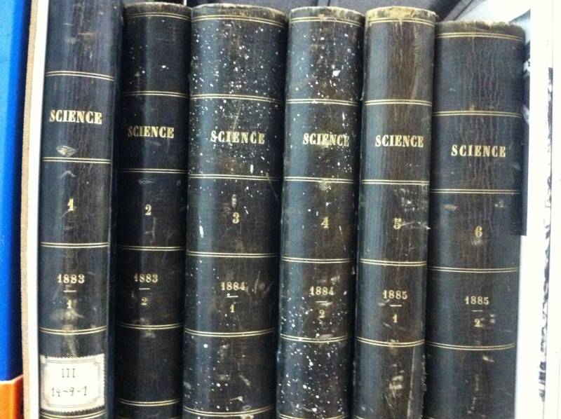 Viejos lomos de 'Science' 