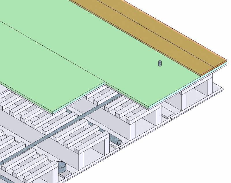 Montaje del panel estructural de madera