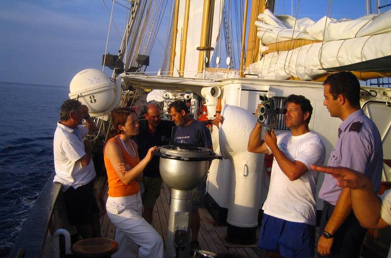 Alumnos de la Universidad Itinerante de la Mar 