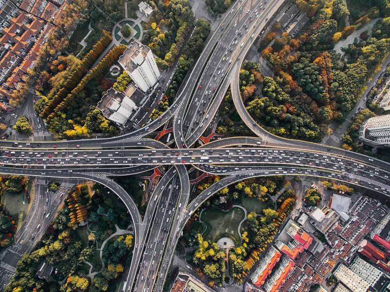 Carreteras desde el aire