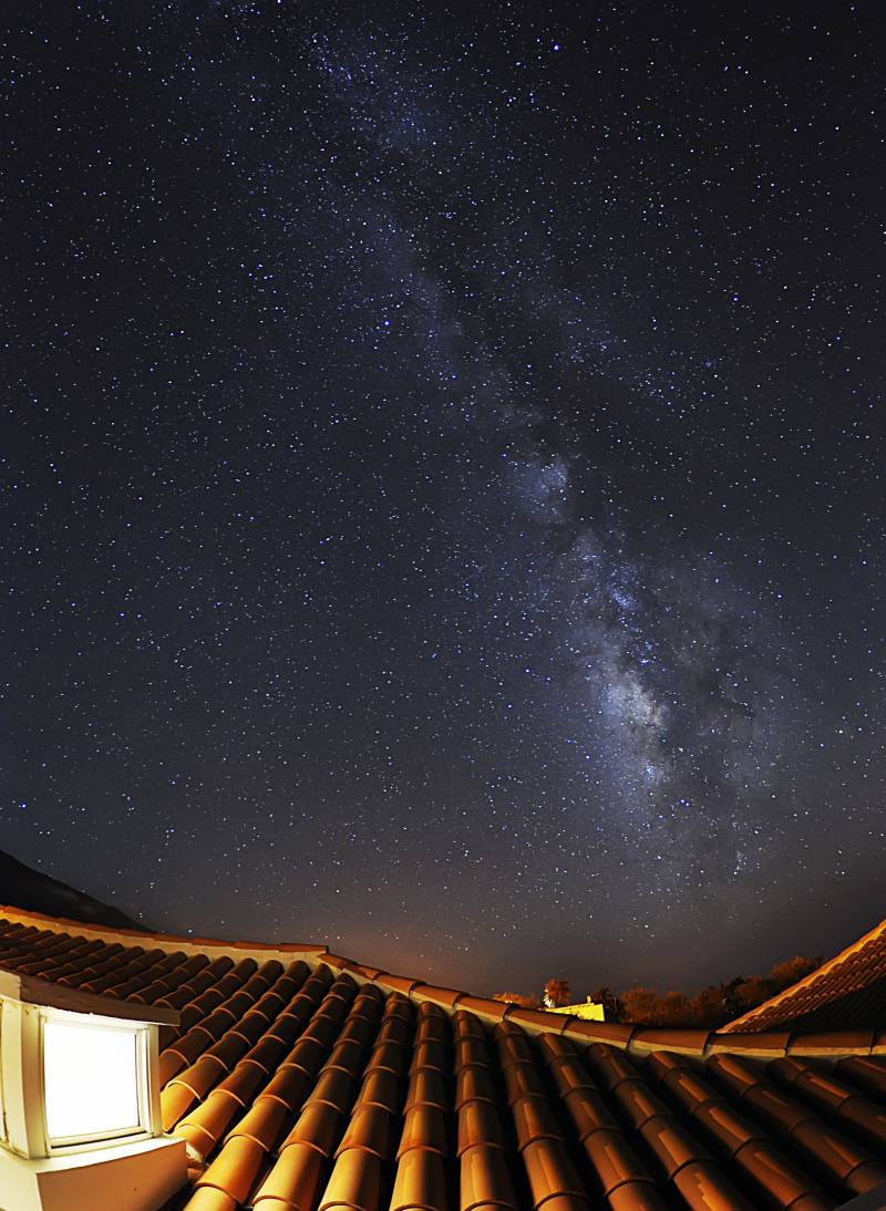 la palma por la noche