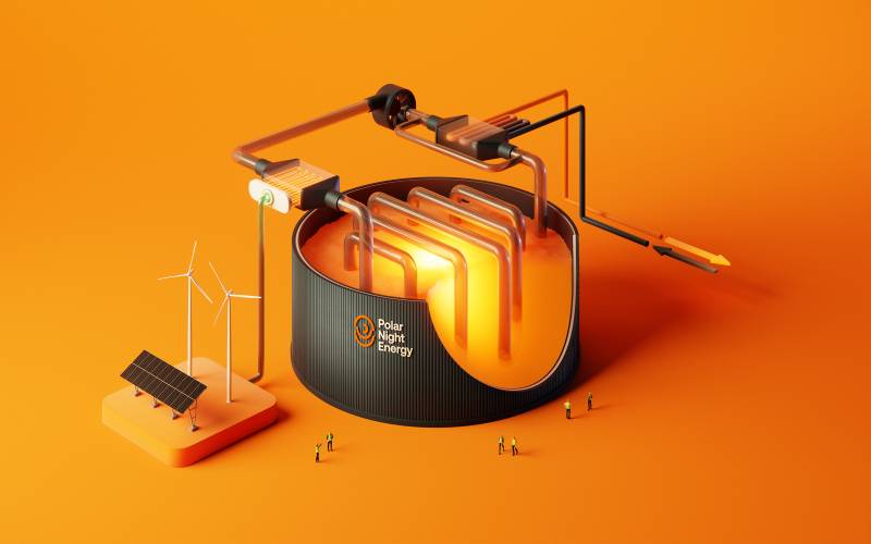 sistema de Polar Night Energy 