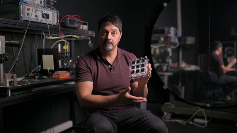 Placas fotovoltaicas sin sombra para huertos solares reales