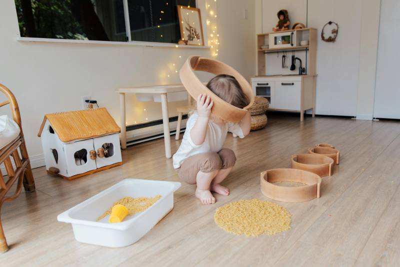 clase típica de escuela Montessori