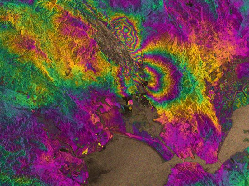 Imagen del terremoto de Napa (California, Estados Unidos) de magnitud 6.0. / Universidad de Iowa