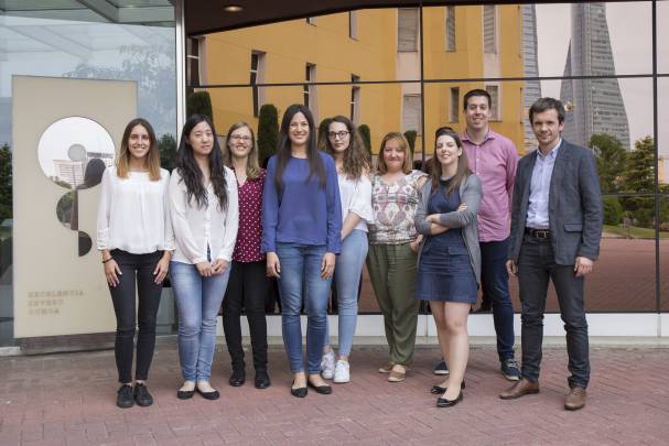 Grupo de Metástasis Cerebral del CNIO, liderado por Manuel Valiente (primero por la izquierda). / CNIO