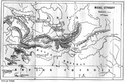 Mapa del libro Miguel Strogoff (1876)