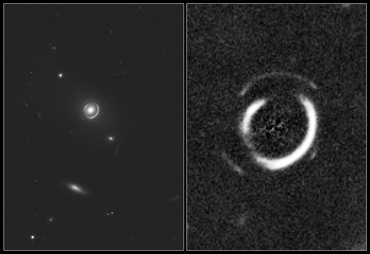 hubble sistema de lente gravitatoria