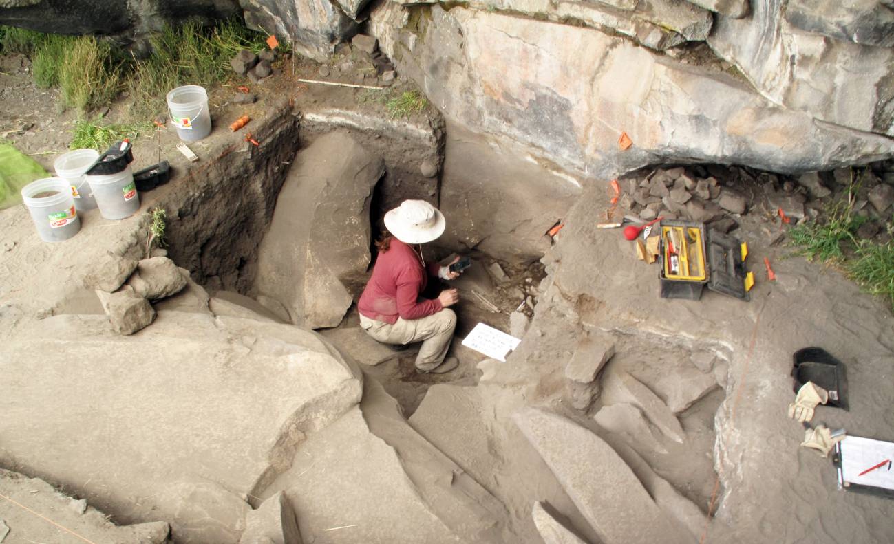Trabajos de excavación en Cuncaicha. / Kurt Rademaker