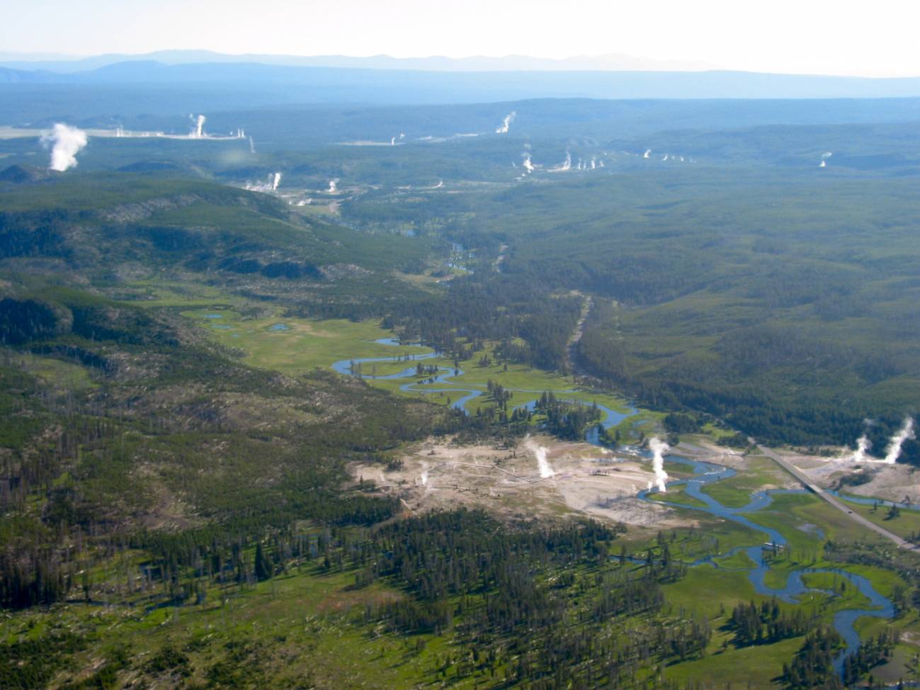 La actividad volcánica provoca las emisiones de helio en Yellowstone