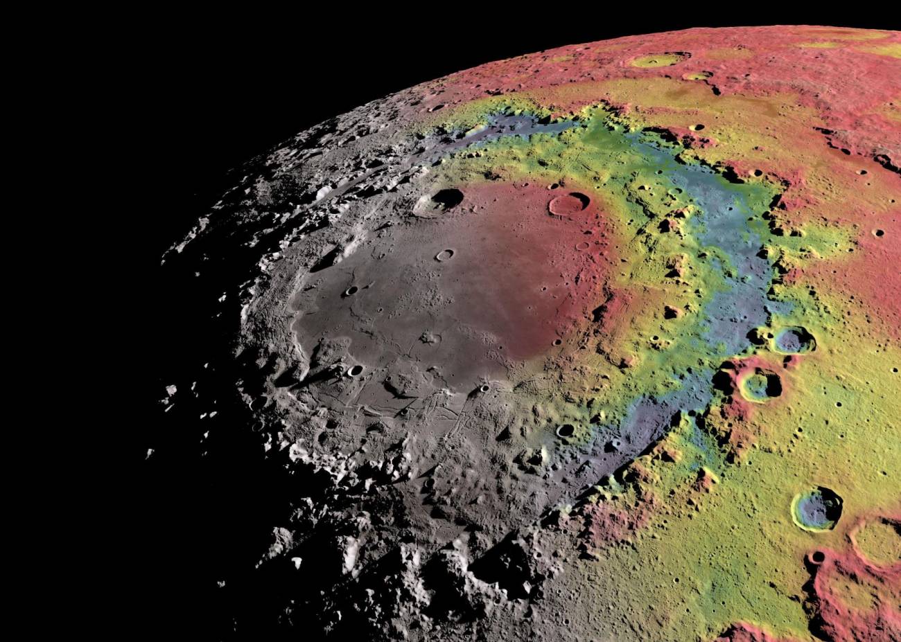 Así se formaron los anillos de un cráter de la Luna