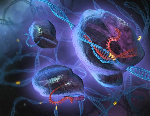 Ilustración artística de CRISPR