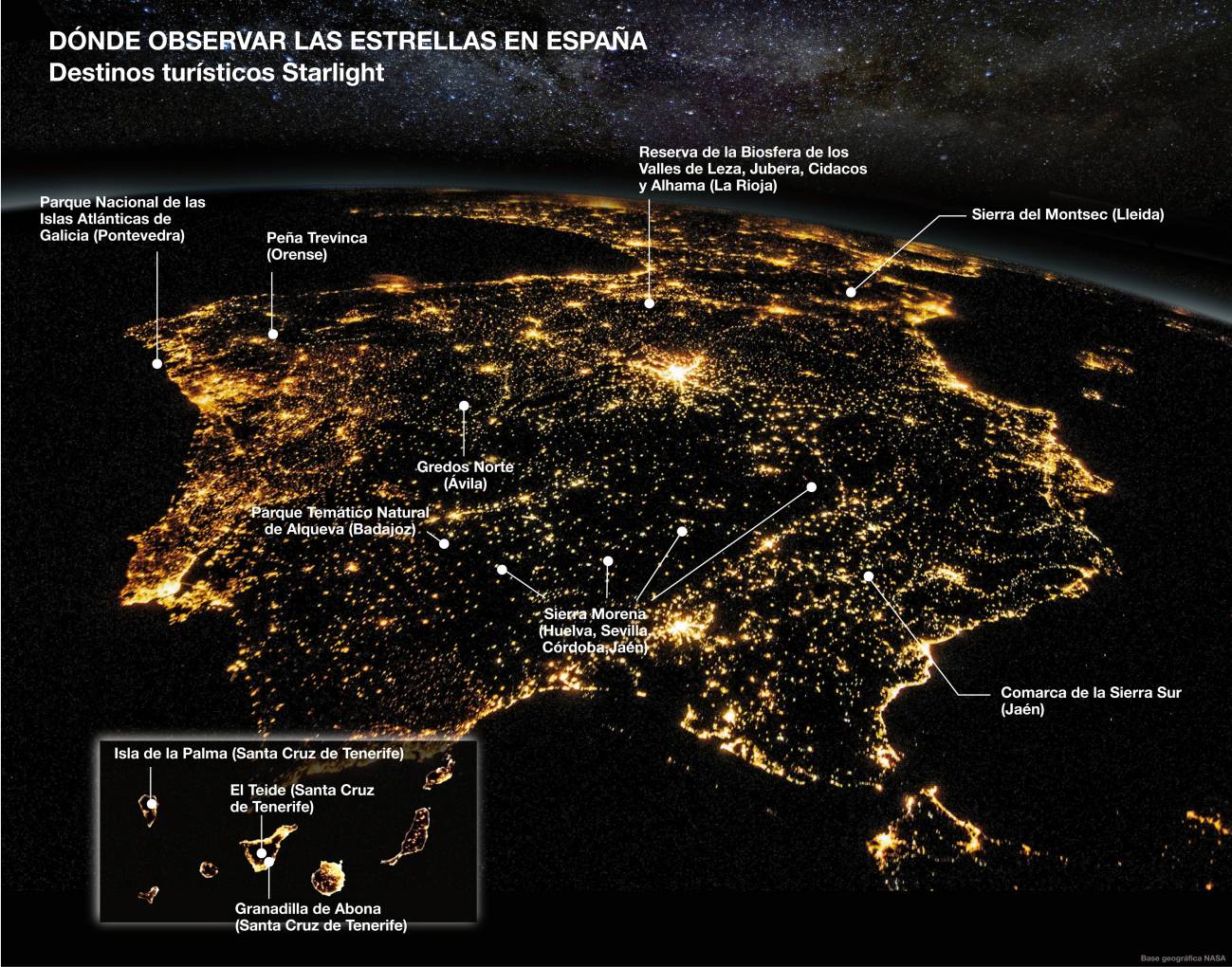 Destinos astroturísticos en España