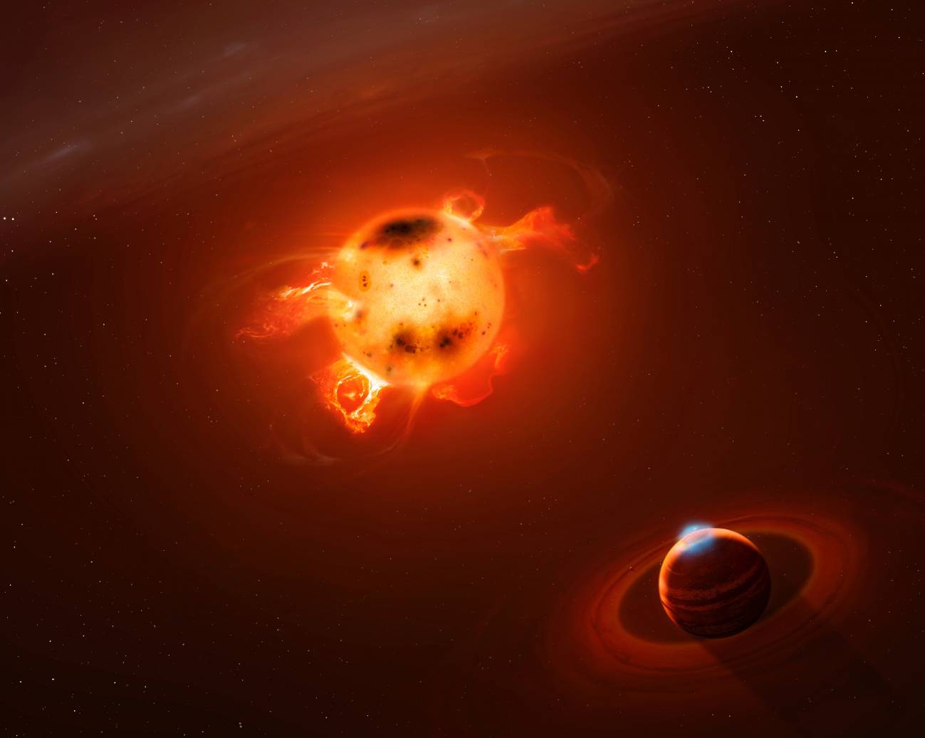 Exoplanetas ‘infantiles’ ofrecen pistas sobre la formación planetaria