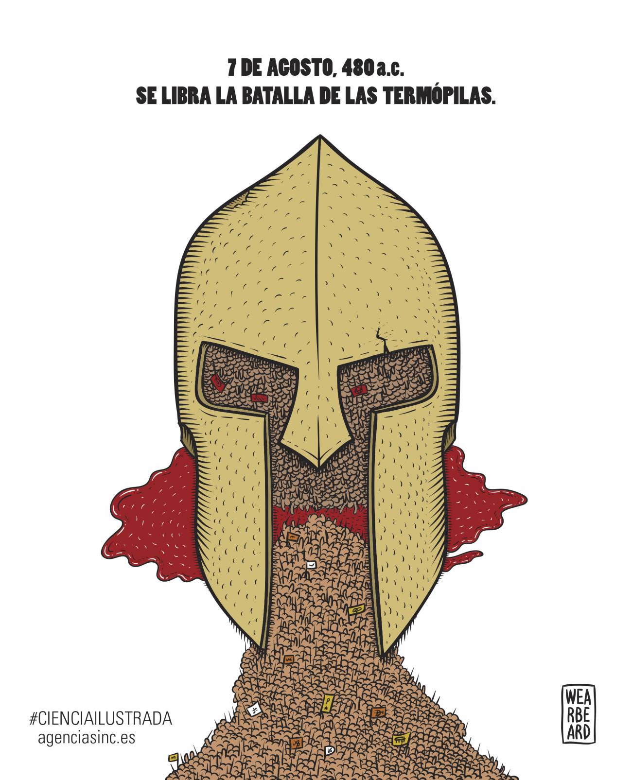 Leónidas I reúne a sus tropas para la batalla de las Termópilas
