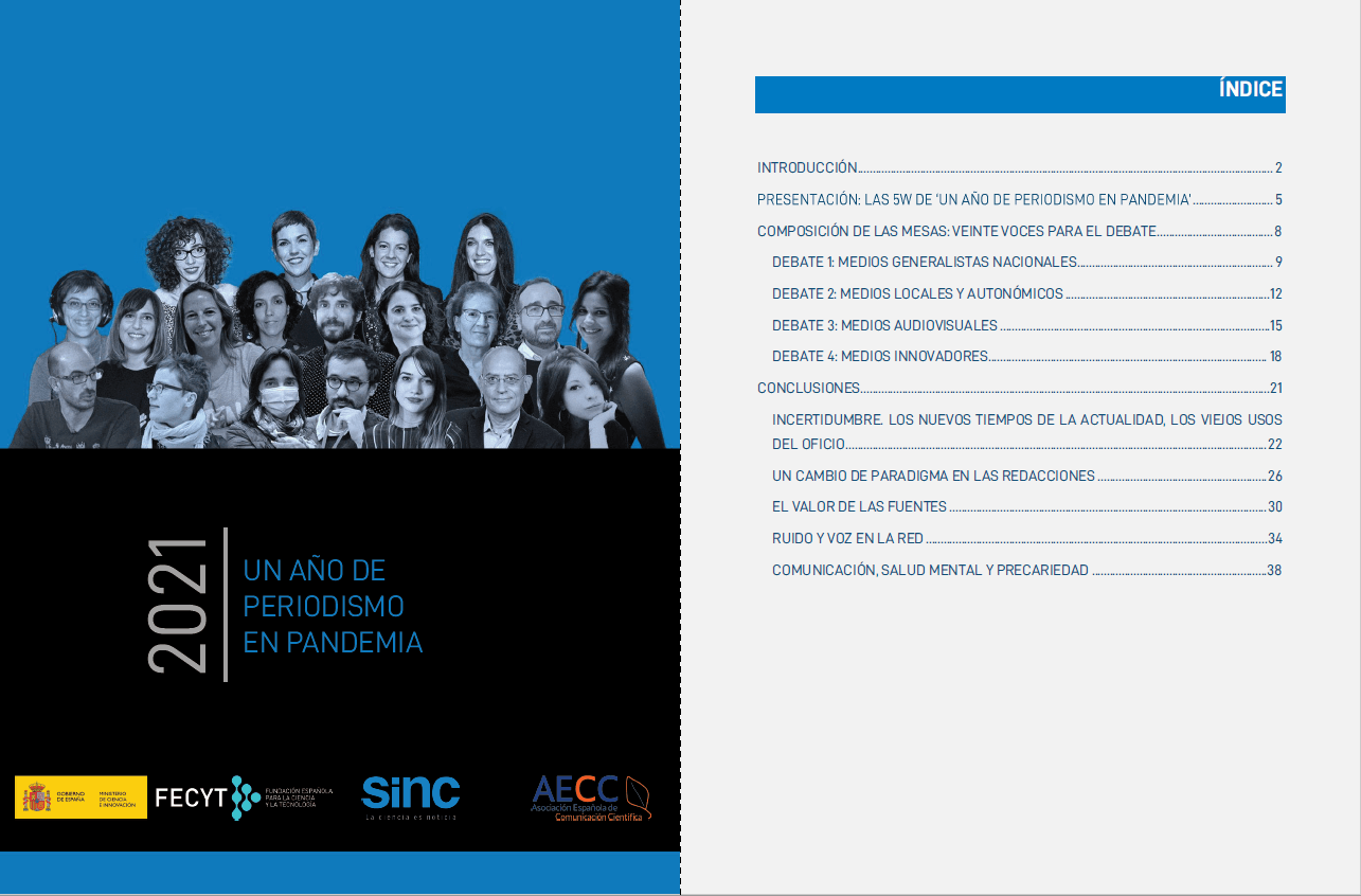 Un cuaderno de notas colectivo recoge las reflexiones de veinte periodistas tras un año de pandemia