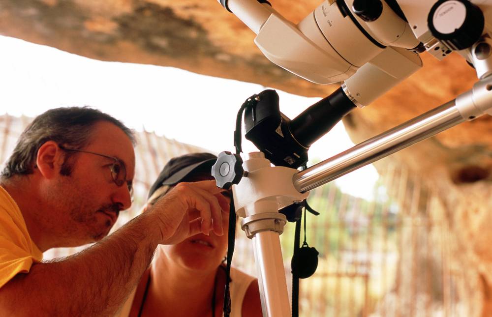 Momento de los trabajos en el ‘Abrigo Grande de Minateda’ / Martí Mas.