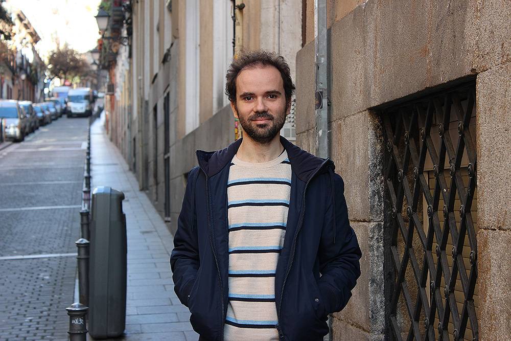 Mickaël Launay en su visita a España