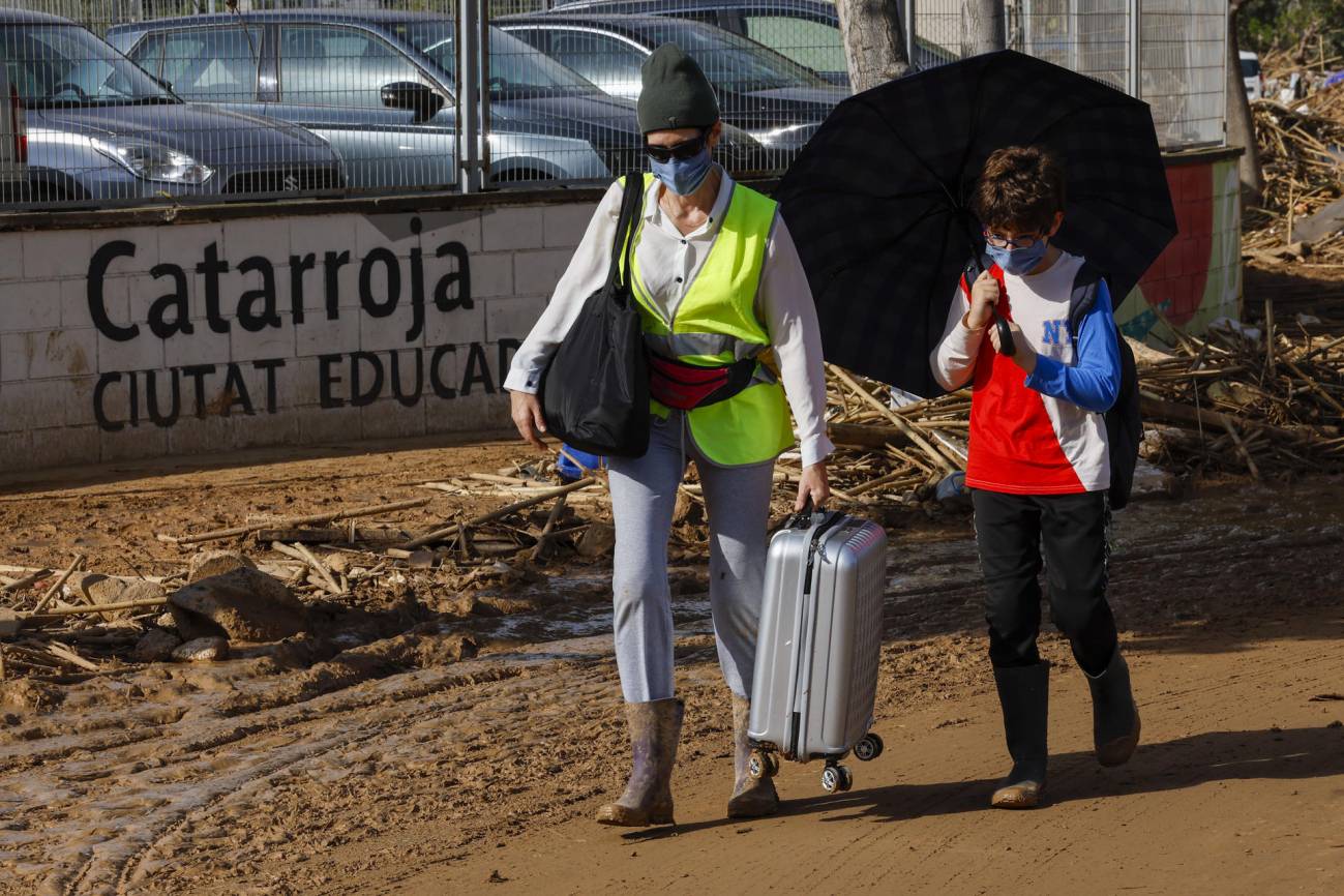 El 29 de octubre de 2024, Valencia registró lluvias históricas. En 16 horas cayó 771,8 mm y 184,6 mm en una sola hora, un récord histórico a escala nacional. / EFE