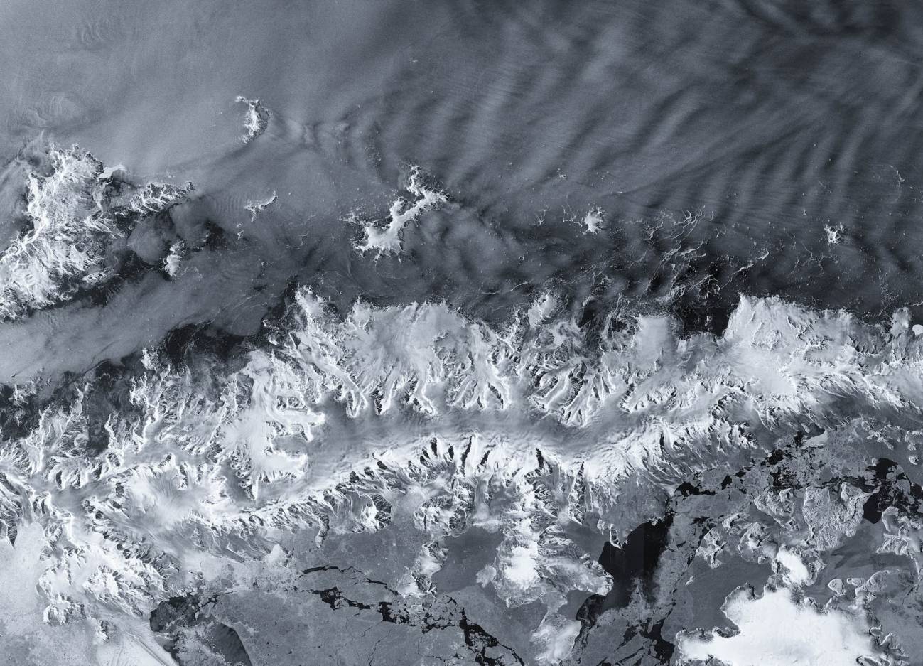 La península Antártica captada por Sentine--1D./ Copernicus Sentinel | ESA