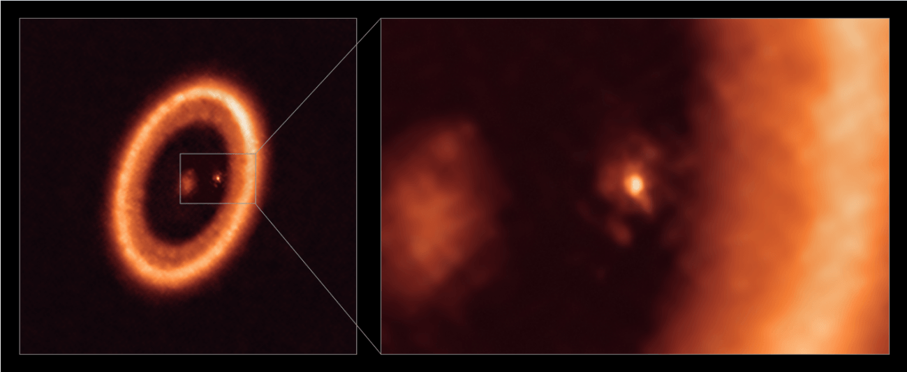 Disco de formación lunar en el exoplaneta PDS 70c