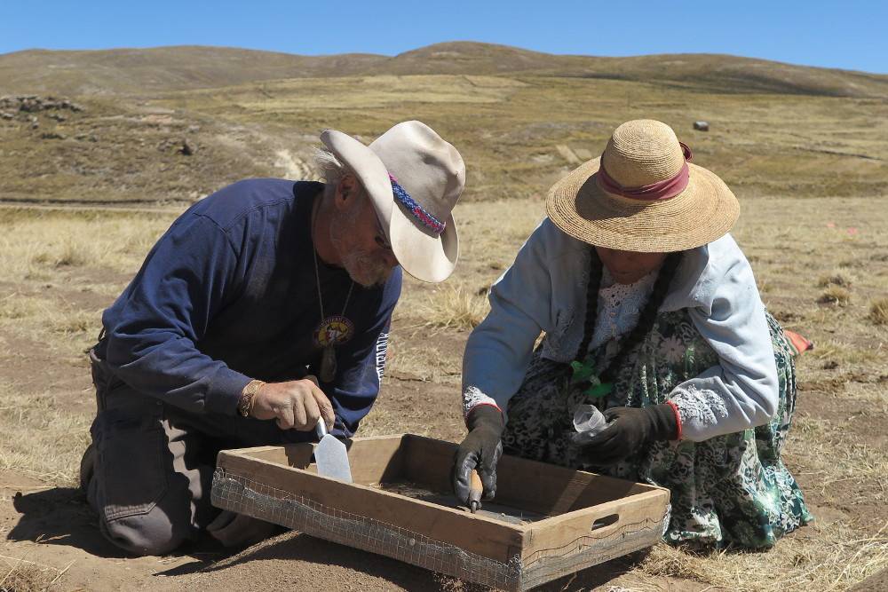 Excavaciones en el yacimiento de Wilamaya Patjxa. / Randall Haas